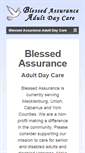 Mobile Screenshot of blessedadultcare.org